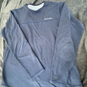 Columbia Navy and Gray Pullover Crewneck
